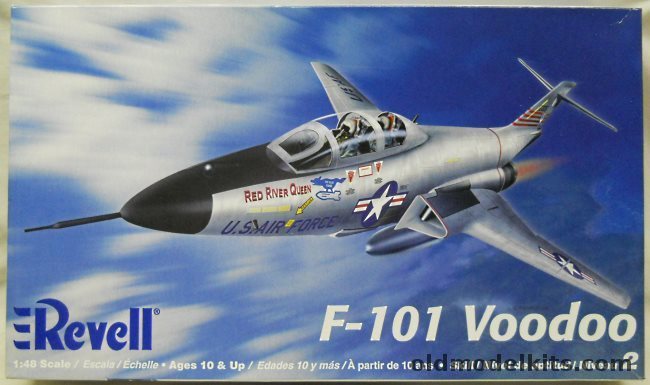 Revell 1/48 F-101 Voodoo - With C and H Aero Miniatures F-101A/C Conversion With Decals - (ex Monogram), 85-5853 plastic model kit